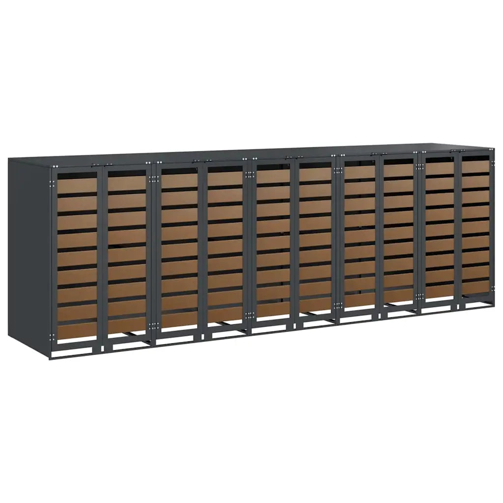 Contenitore per Rifiuti per 3 Bidoni 340 x 77.5 x 115.5 cm