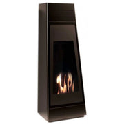 Biocamino pavimento Tokyo Nero 3 kW – vetro frontale, capacity 2 L, struttura alta 123 cm – Tecno Air System