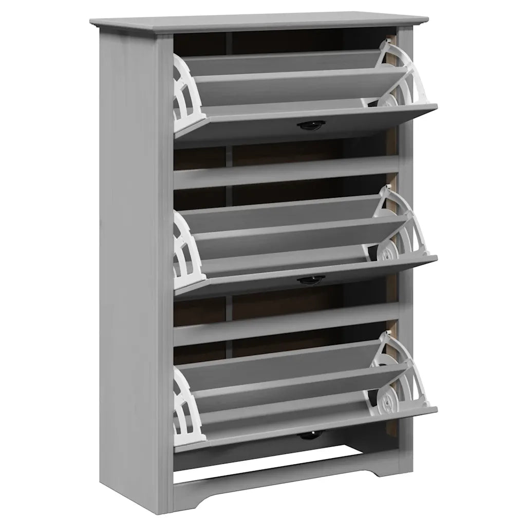 Scarpiera BODO Grigia 80x35x118 cm 4016883
