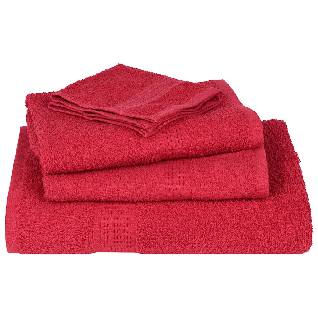 Asciugamani per ospiti FROGN 4 pz Rosso 30x50 cm 360 g/m² 136924