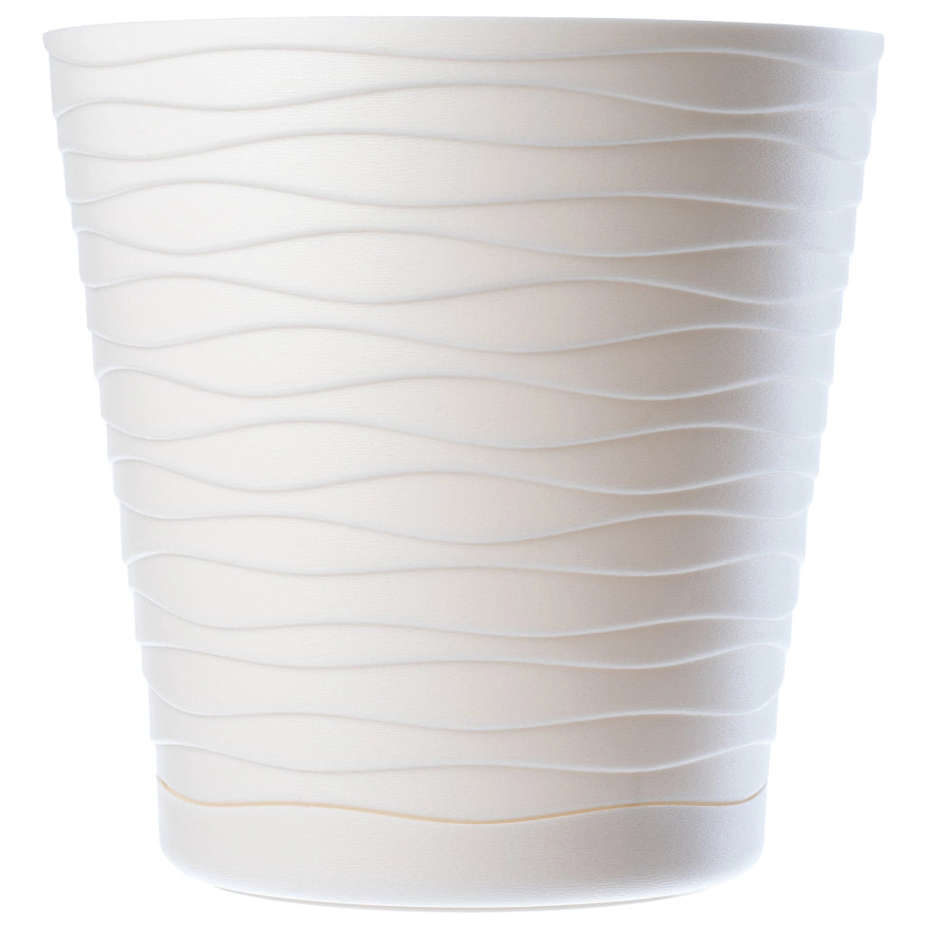 Vaso da fiori KADAX da 13 cm, coprivaso in plastica con supporto.