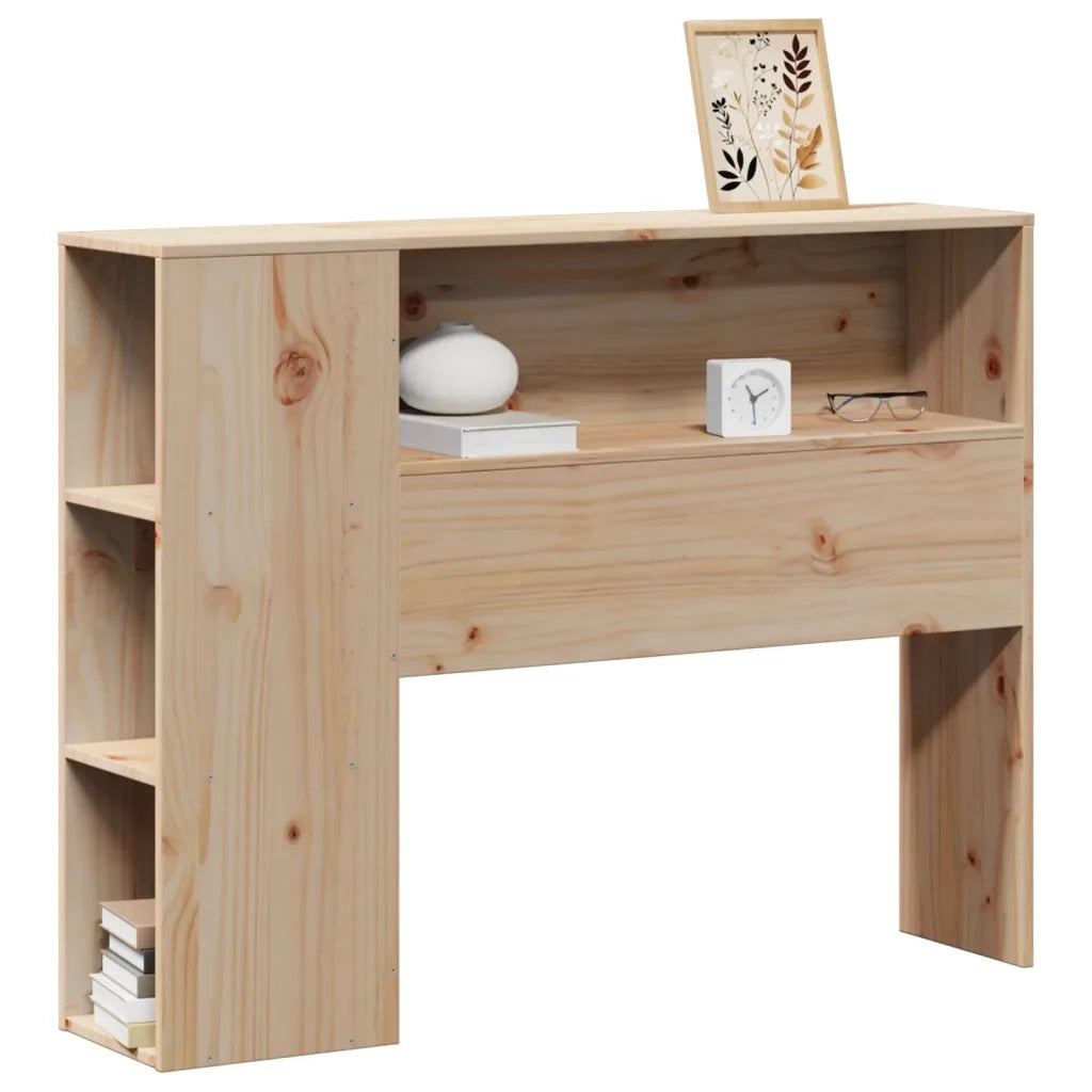 Testiera con Ripiani 75 cm in Legno Massello di Pino