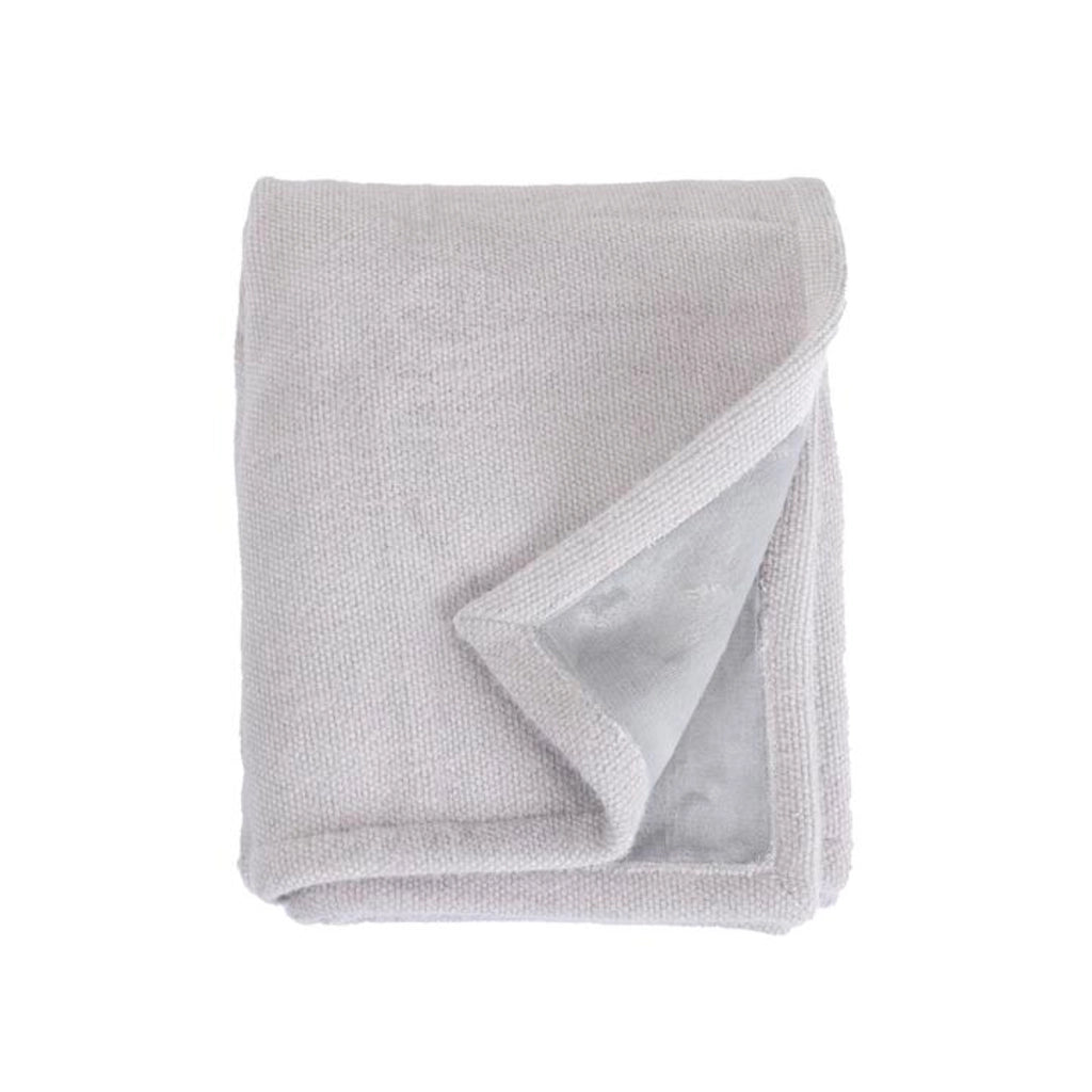 Coperta a quadri grigio chiaro 130x170cm PANORA