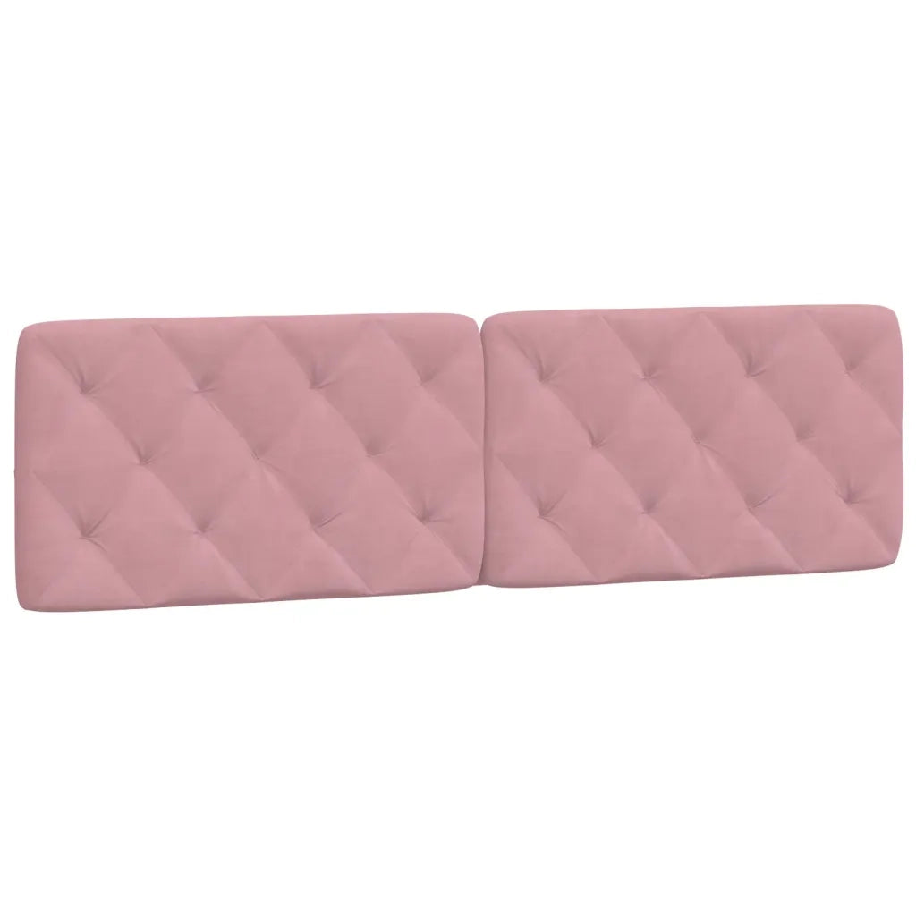 Letto con Materasso Rosa 180x200 cm in Velluto