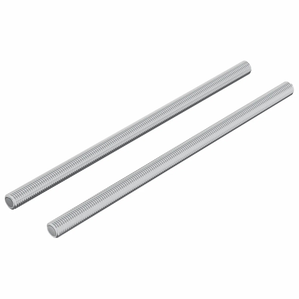 Asta Filettata 2 pcs Argento 6 x 120 mm Acciaio 864433