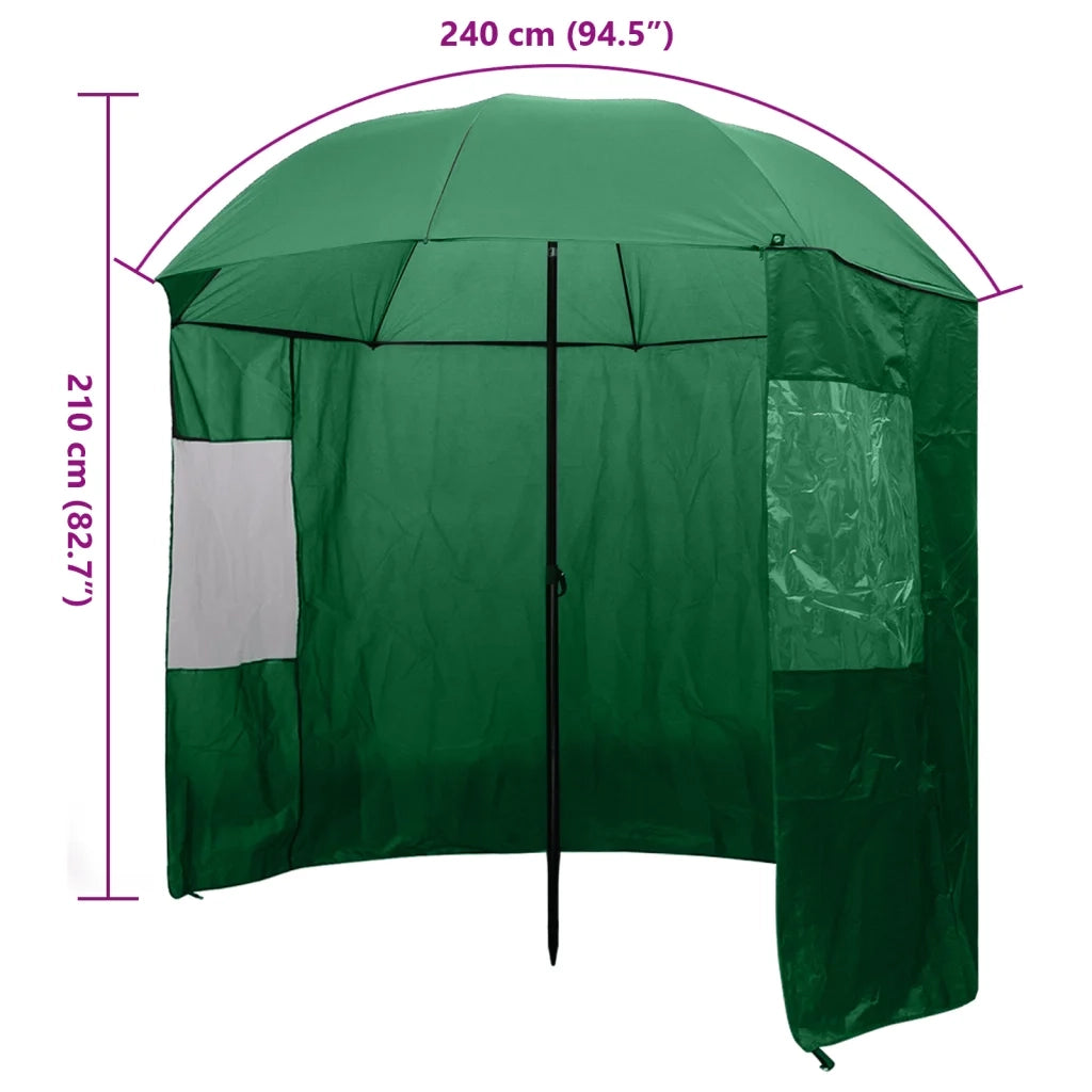 Ombrello | Parasol da Pesca Verde 240x210 cm