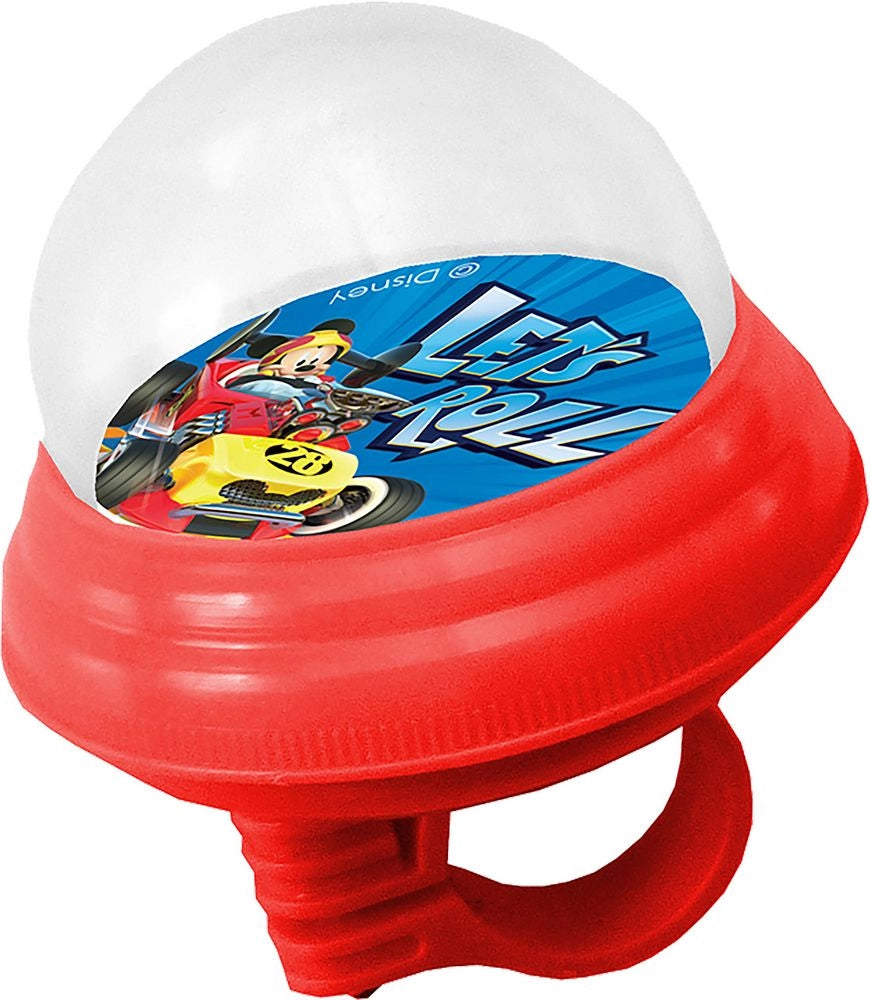 Campanello Disney Mickey Mouse per bicicletta da bambino, colore blu e rosso
