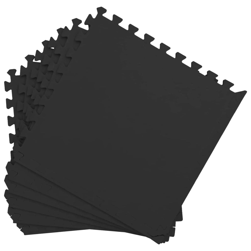 Tappeti 24 pcs Nero 8,64 m² Schiuma EVA 42040735
