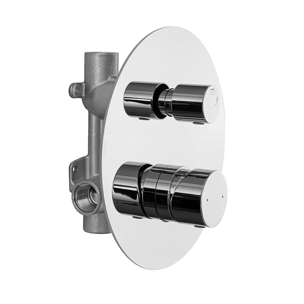 Miscelatore doccia incasso cromo con deviatore a due vie Gemini
