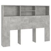 Testiera | Testata con Scomparti Grigio Cemento 140x19x103,5 cm