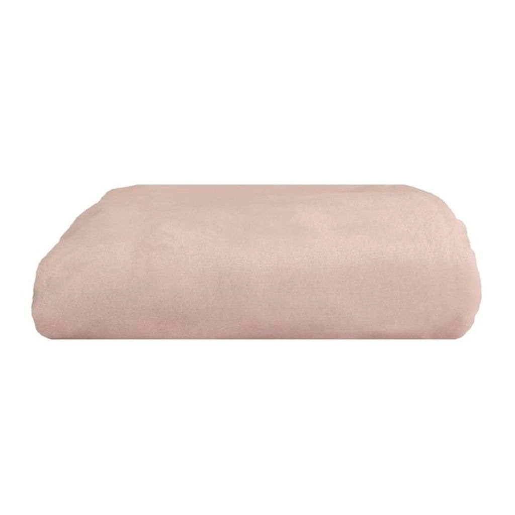 Coperta a quadri rosa pallido 130x170cm FLANBERG