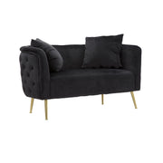 Divanetto Bucarest Nero cm 127x74x71