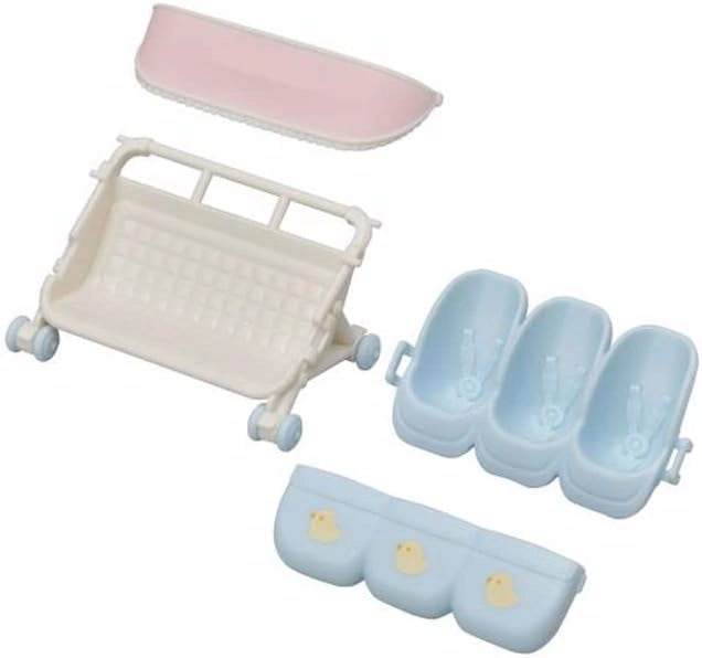 Sylvanian Families,Passeggino Triplo, Epoch, Eta 3+