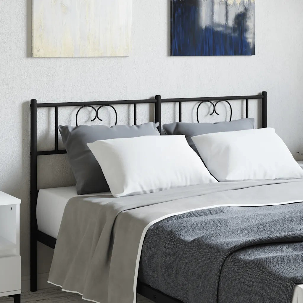Testiera di Ricambio in Metallo Nero 120 cm 355494