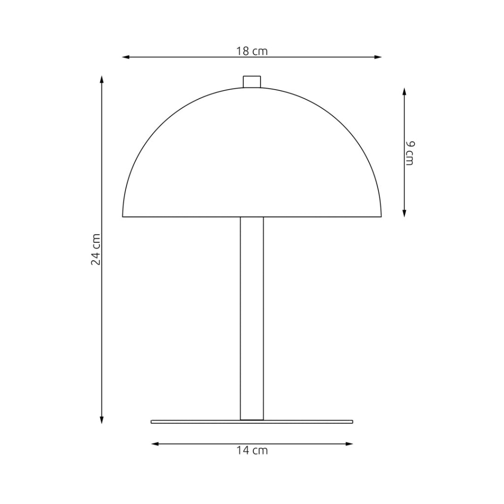 Lampada da tavolo minimal bianca metallo 2xG9 Emibig Mogu