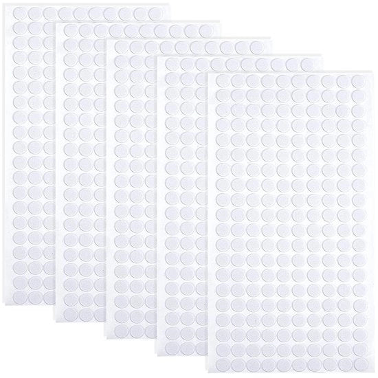 Pannelli di Protezione per Mobili 1000 pezzi - Stippe Autoadesivi - Schiuma EVA Spessa - Protezione per Mobili - Per Cucine/Tavoli - 10 mm Rondi - Pannelli di Protezione per Mobili