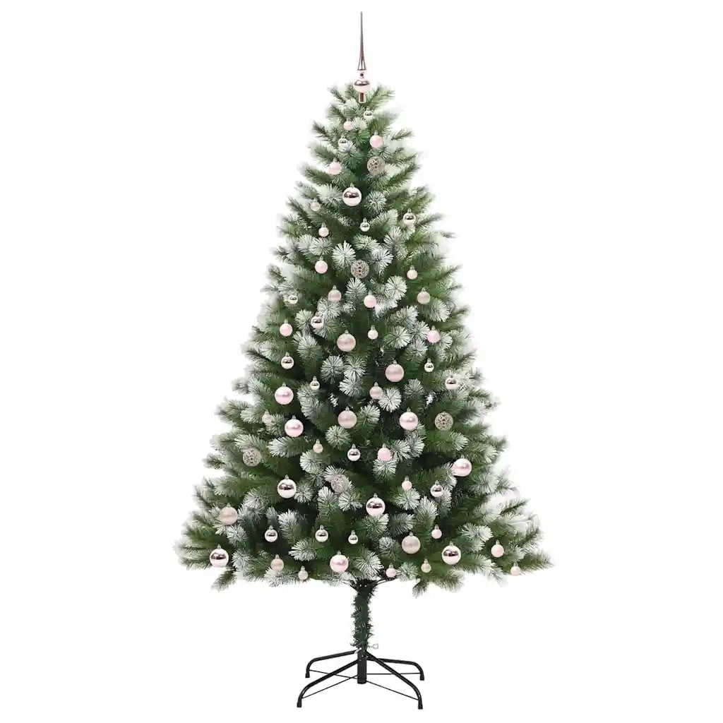 Albero di Natale artificiale a cerniera con neve fioccata 3395453