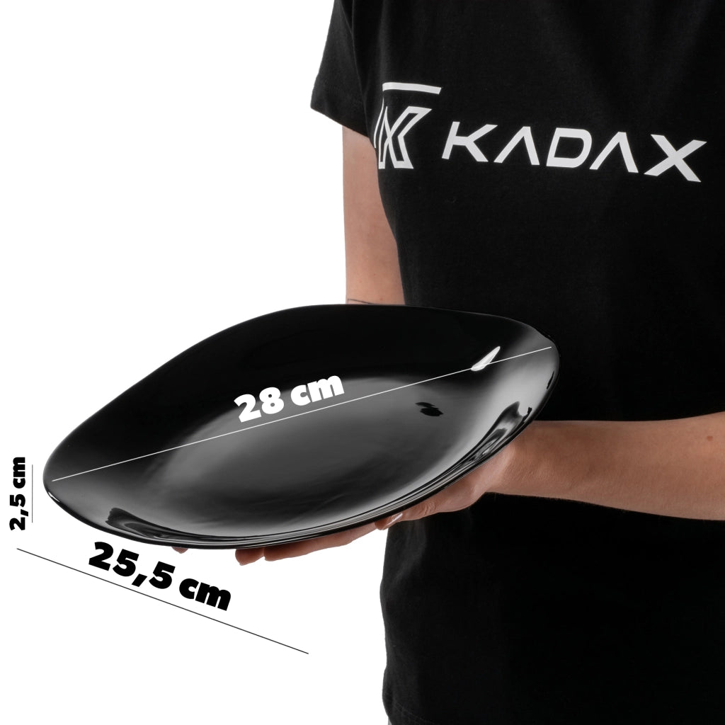 Set di 3 piatti KADAX neri