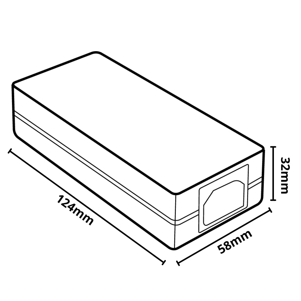 Alimentatore 60w 12v 5a per strisce led ip20 interno