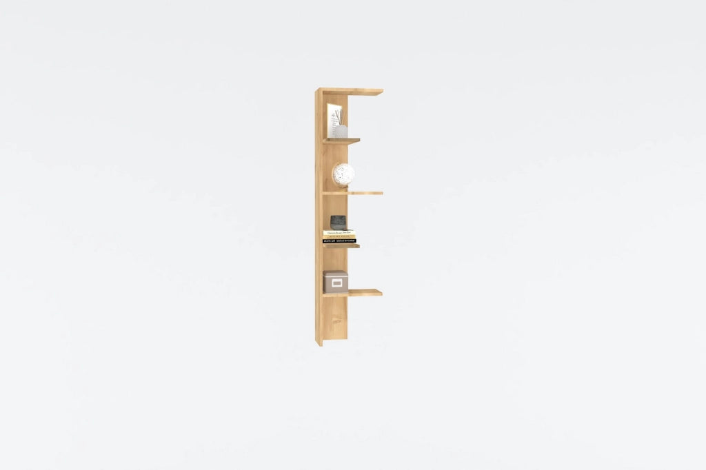 Libreria in legno "Bled" - 40 x 21 x 160 cm - Beige