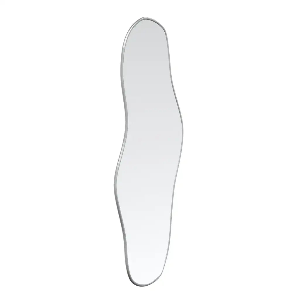 Specchio da Parete | Specchio decorativo Argento 90x40 cm