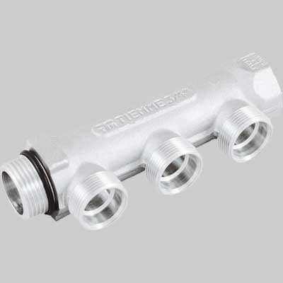 COLLETTORE LINEARE CROMATO  2 VIE 3/4  24 x 19     TIEMME