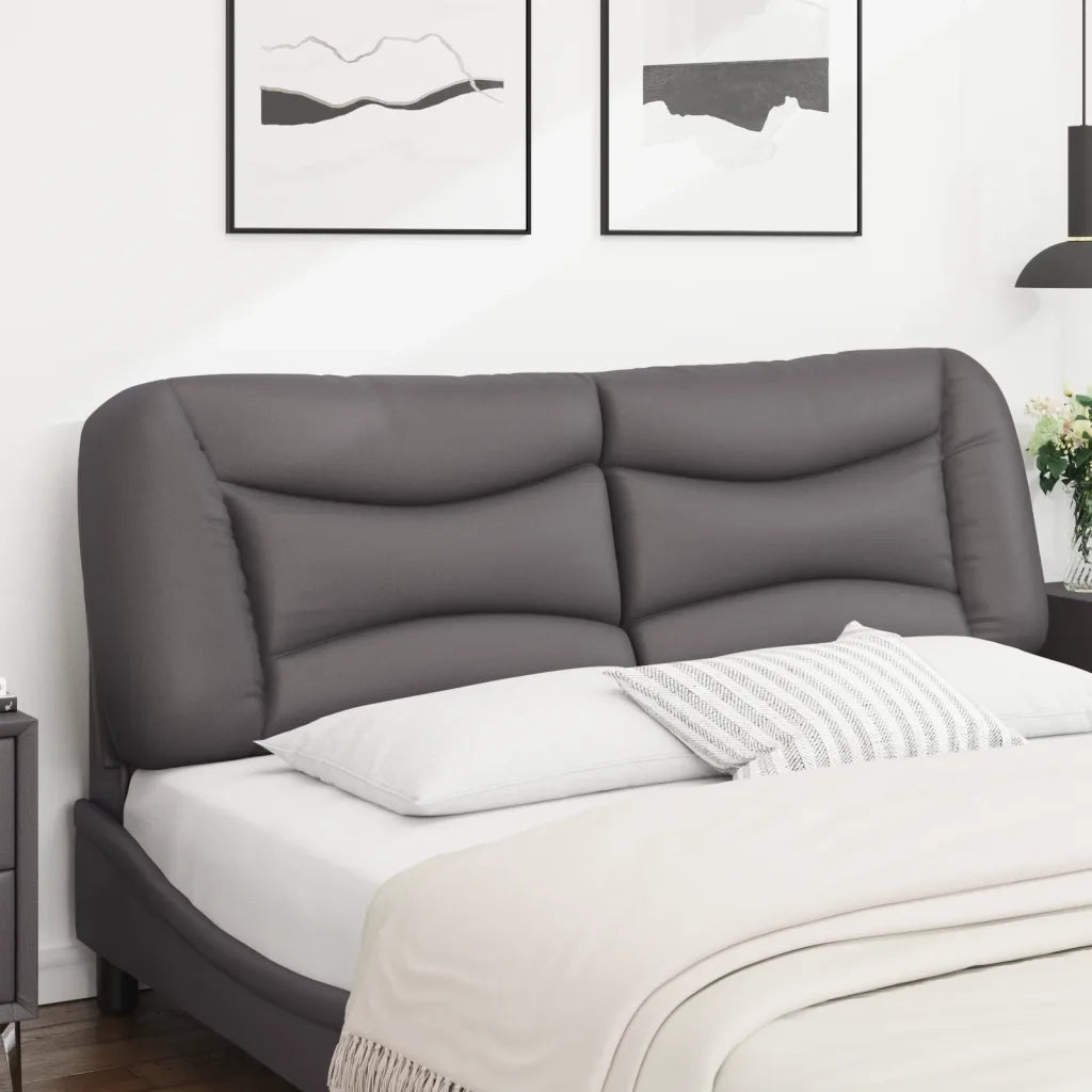 Cuscino Testiera Hvar Grigio 160 cm in Similpelle 374598