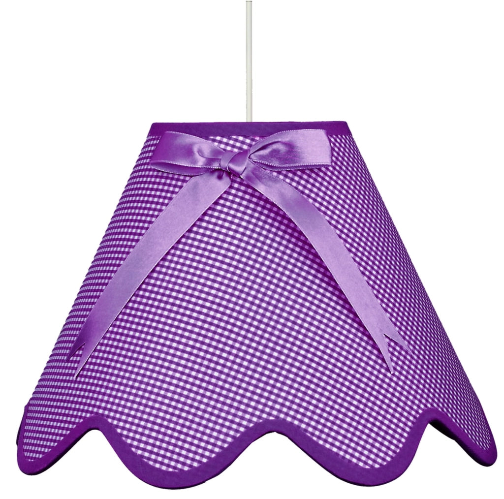 Candellux LOLA lampada a sospensione viola Ø40 E27 tessuto