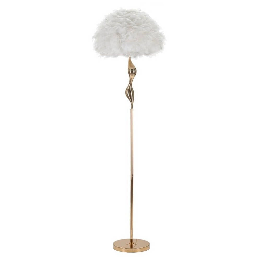 Lampada da Terra Sottile Bianca Ø50X165 cm - SLIM