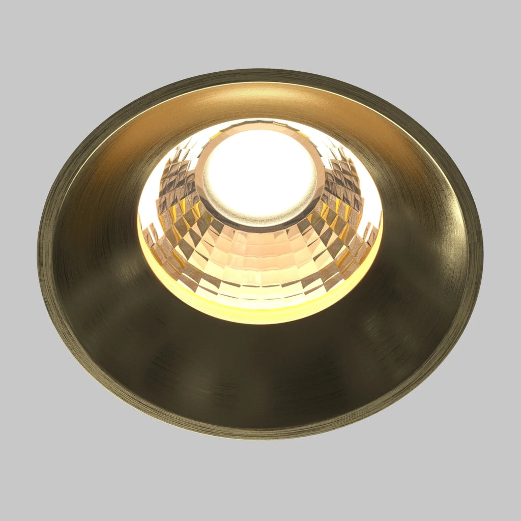 Maytoni Lampada da Incasso Round 1 luce LED integrato ottone alluminio