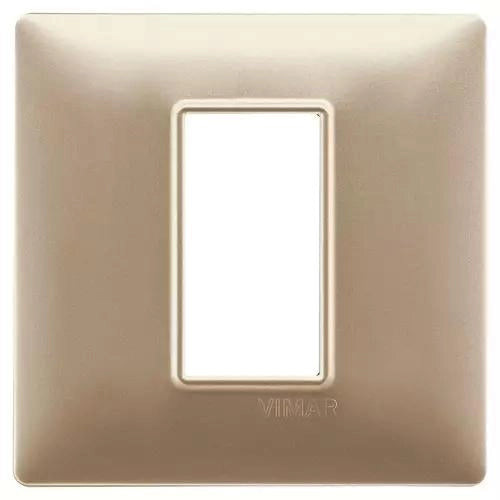 VIMAR PLANA - PLACCA 1M CHAMPAGNE OPACO