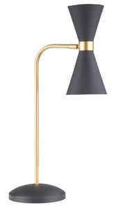 Lampada da scrivania CORNET Maxlight nero oro LED 10W
