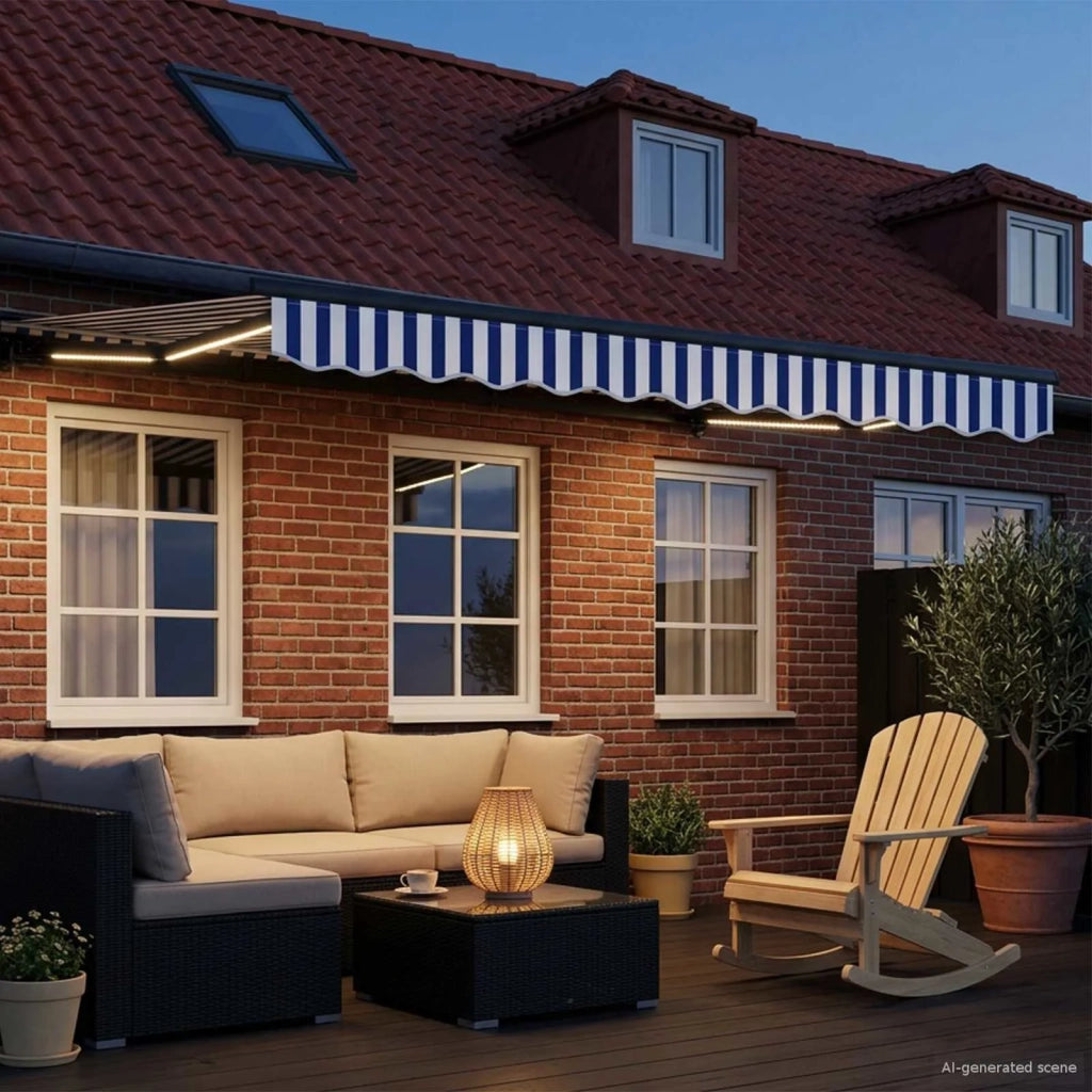 Cornice per Tenda Manuale con LED 3 x 2,5 m 3420800