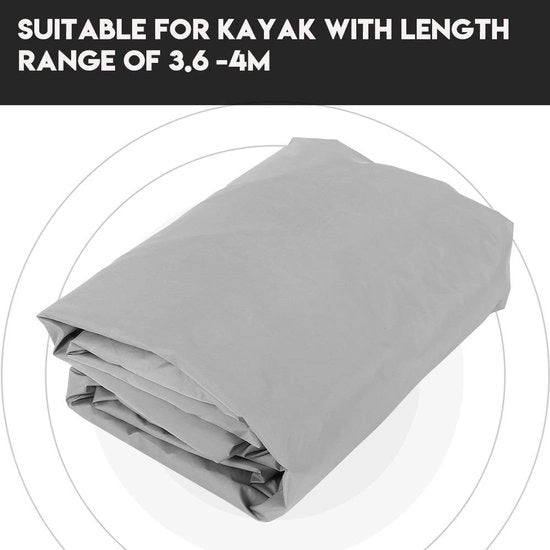 Cappotto per kayak 4,5 m - Impermeabile - Resistente ai raggi UV - Protezione tessile - Resistente alle abrasioni - Materiale in poliestere duraturo - Cappotto per kayak