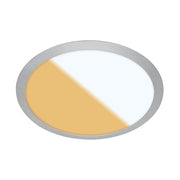 Plafoniera Moderna Bara Plastica Cromo Opaco Led Integrato 21W 3000,4000K