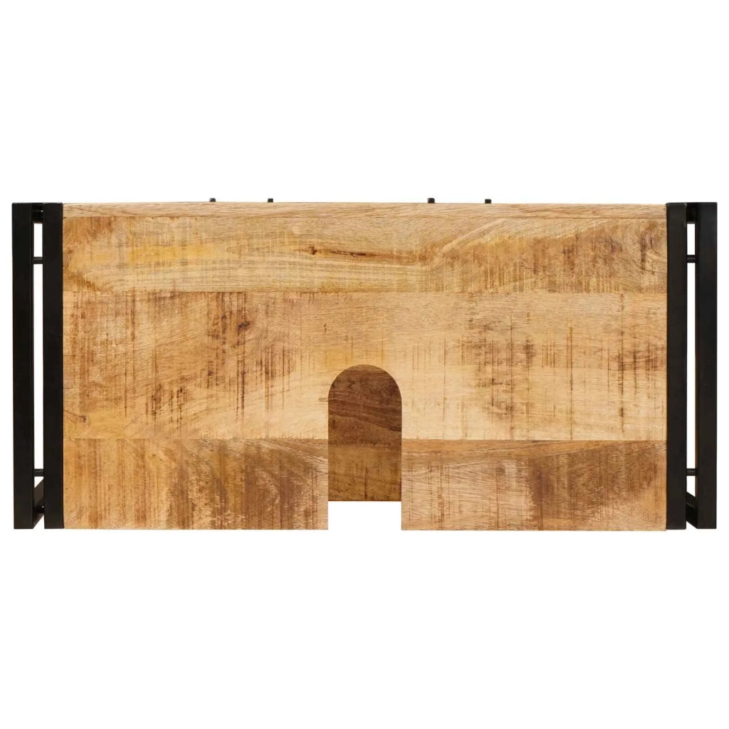 Armadio da bagno con cassetto Marrone Legno di mango massello 4102769