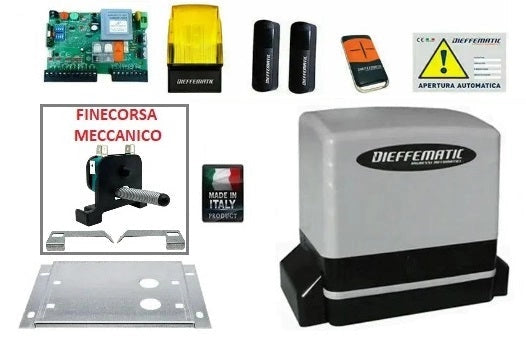 Automatismo Per Cancello Scorrevole Kit Modello 220V 230V 600Kg Motore Automatic