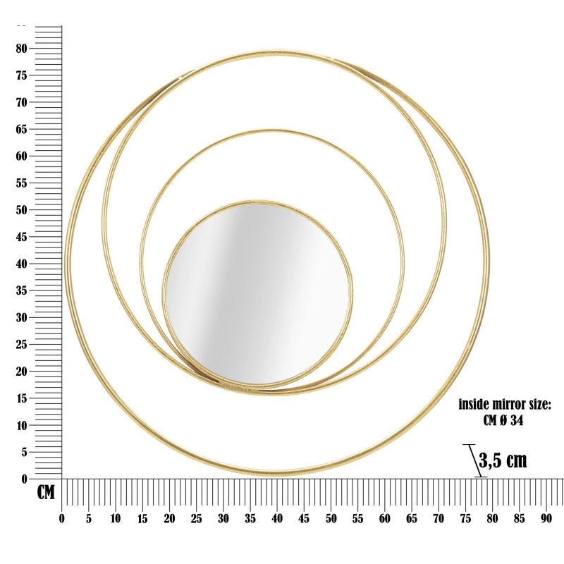 Specchio Arc Glam cm ø 80x3,5