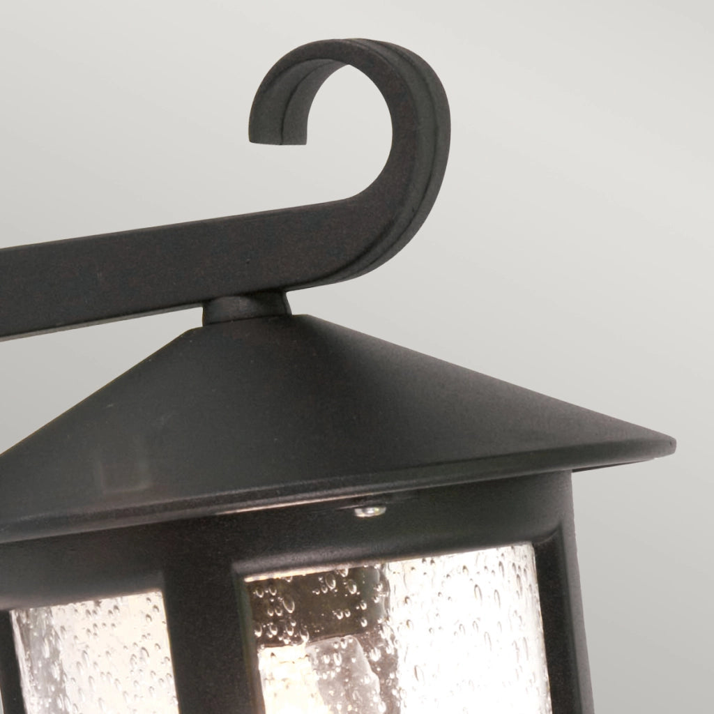 Applique esterna Hereford 1xE27 nera in alluminio Elstead