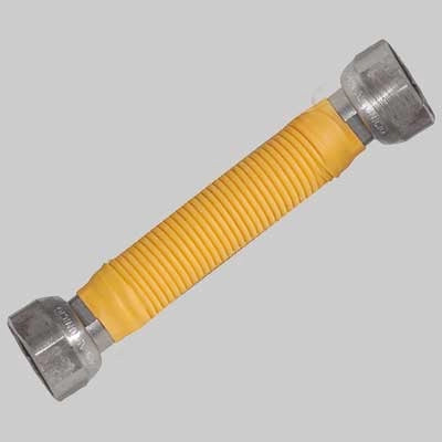 FLESSIBILE INOX PER GAS RIDOTTO FF  1/2x3/4 130x220 mm     MADE IN ITALY