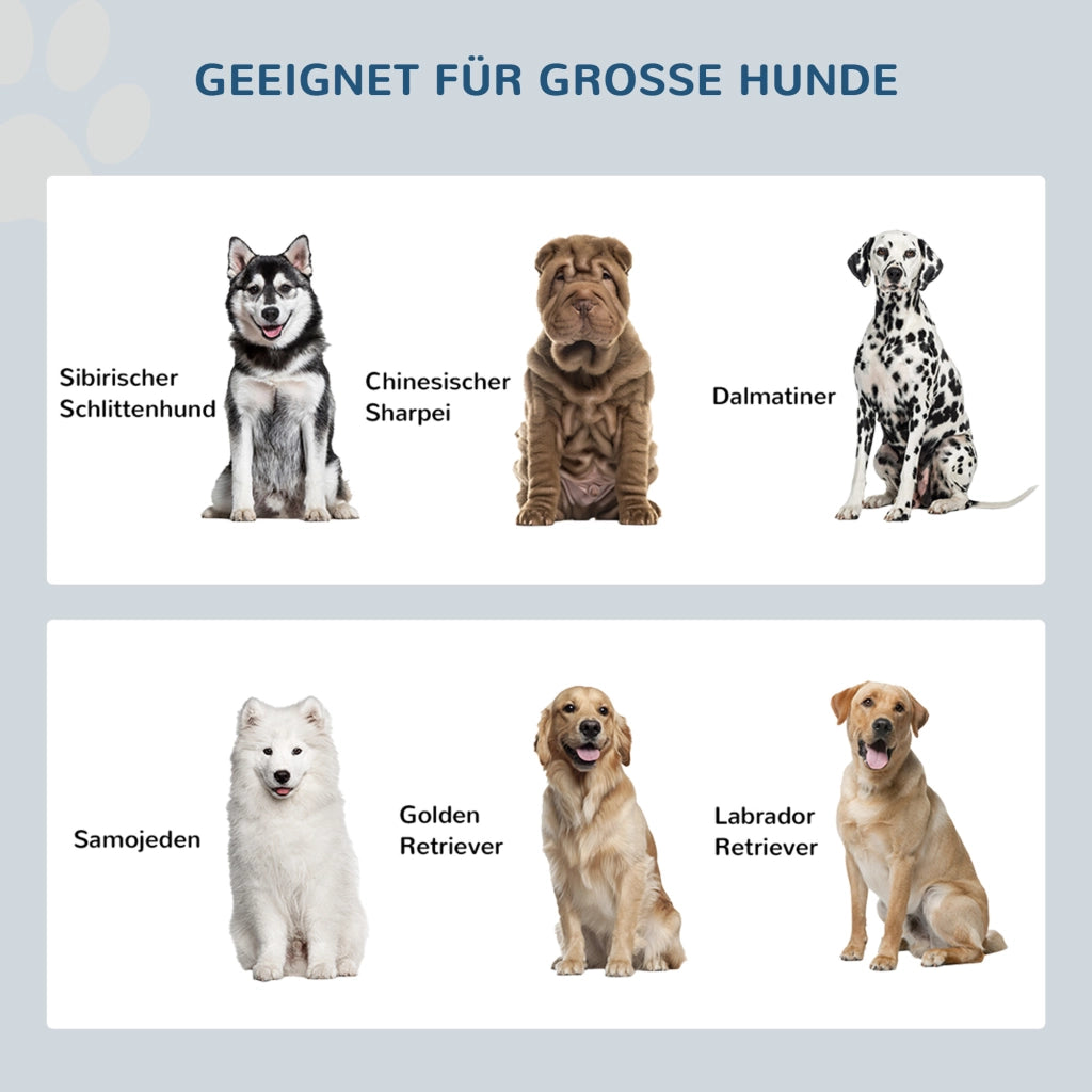 Casetta per cani con 2 ciotole in acciaio e contenitore ¨C Minimal ¨C Nero