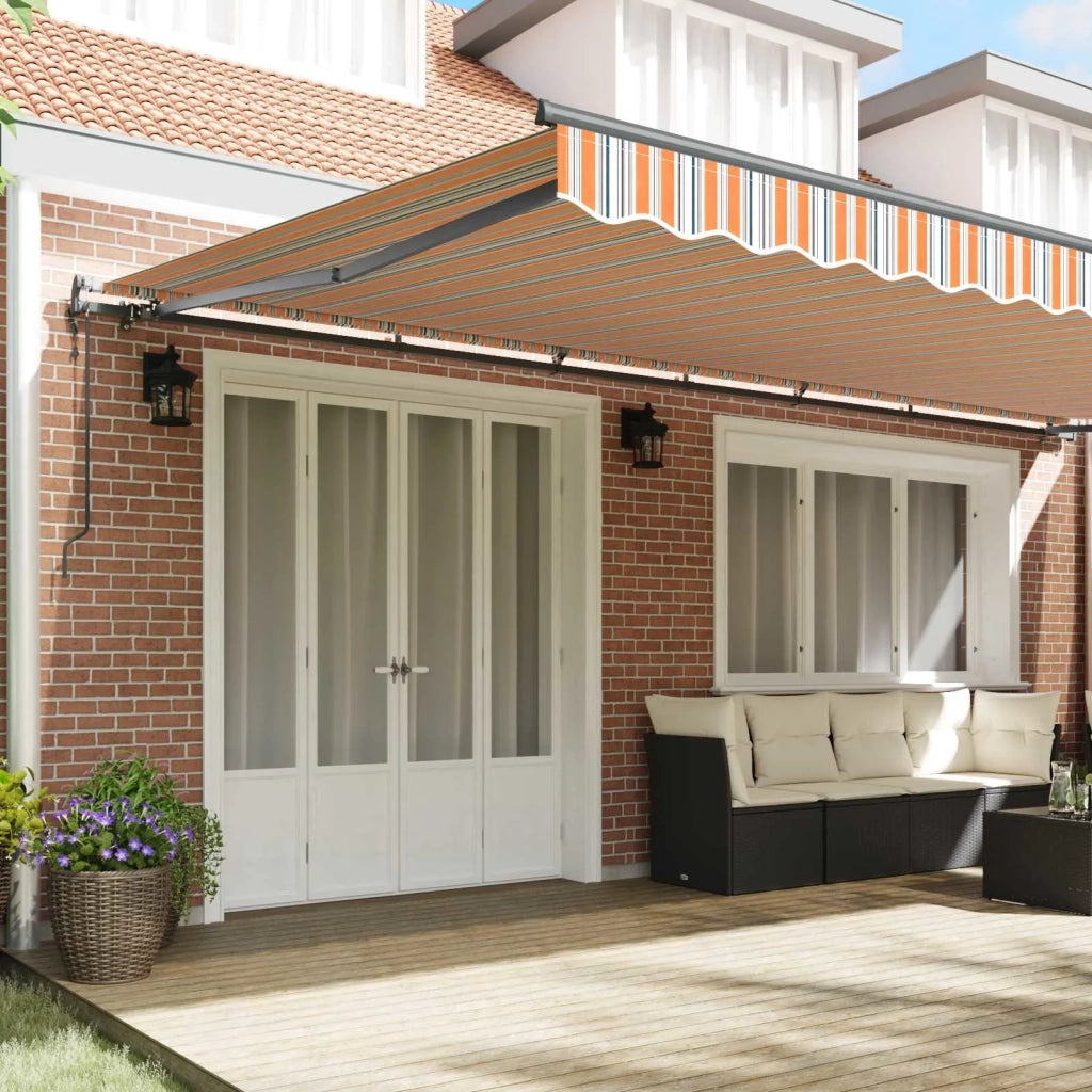 Tenda Retrattile Multicolore 600 × 300 cm Tessuto e Alluminio 3331619