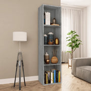 Libreria-Mobile TV Grigio Sonoma 36x30x143 cm Legno Multistrato