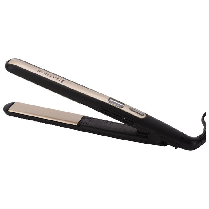 Remington S6500 Sleek and Curl Piastra per Capelli Ceramica 110 mm Display LCD 150-230°C Turbo Boost colore Nero