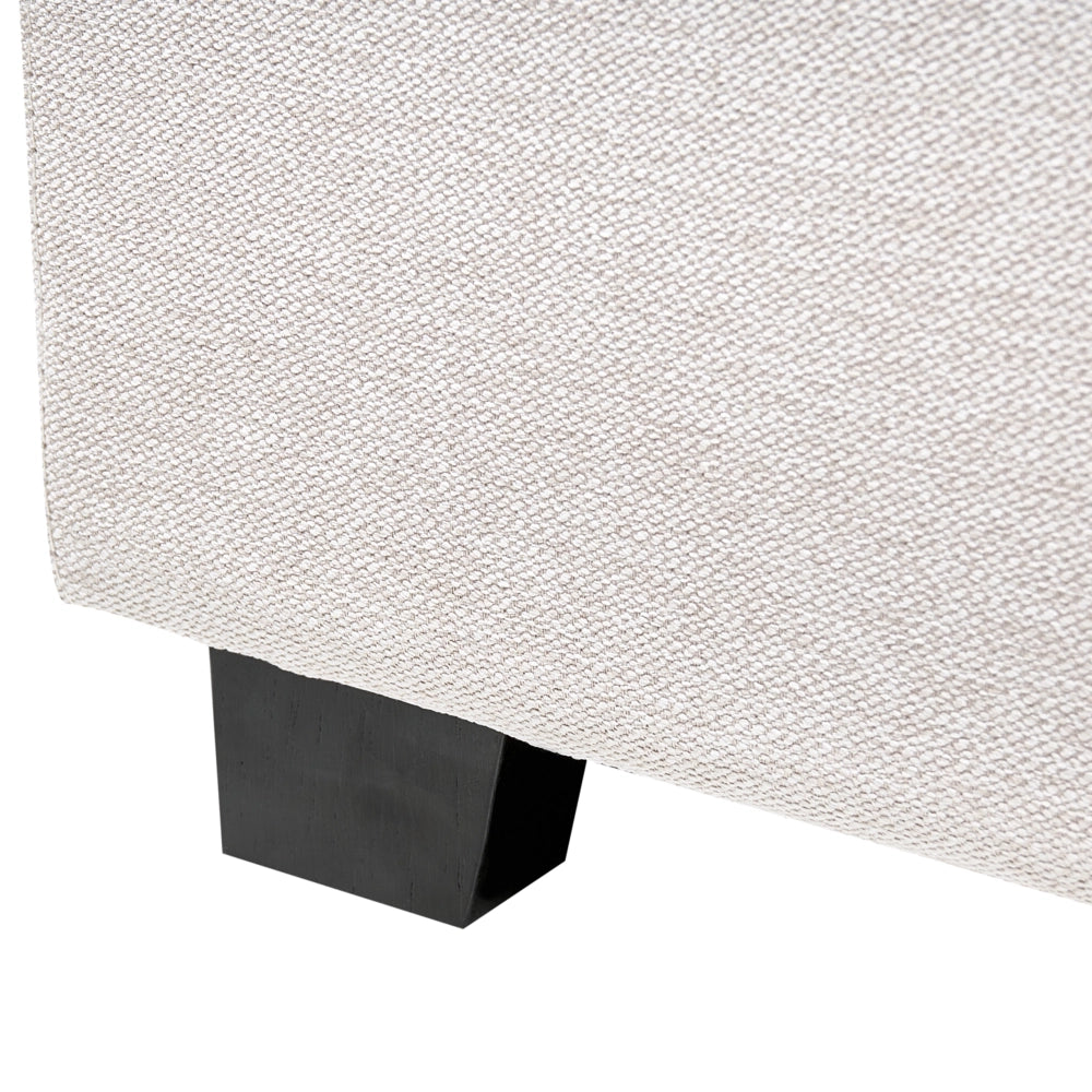 Letto matrimoniale in velluto beige chiaro 160 x 200 cm stile moderno