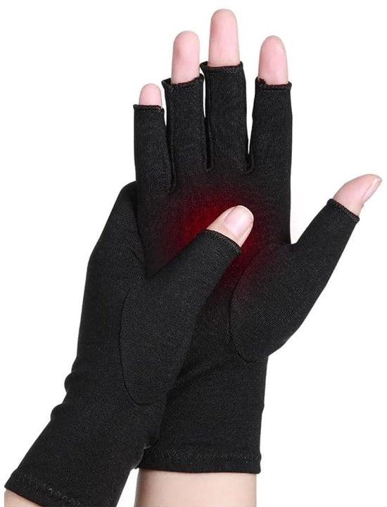 Manopole per artrosi - Design senza dita - Allevio del dolore - Manopole a compressione - Tessuto compressivo morbido - Tela regolatrice di umidità - Manopole a compressione