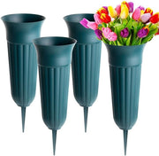 Set di vasi di plastica resistenti all'acqua - 4 pezzi - 31 x 10,6 cm