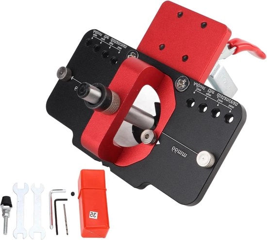Hinged Metal Hinge with Woodworking Drill and Assembly Tool Kit