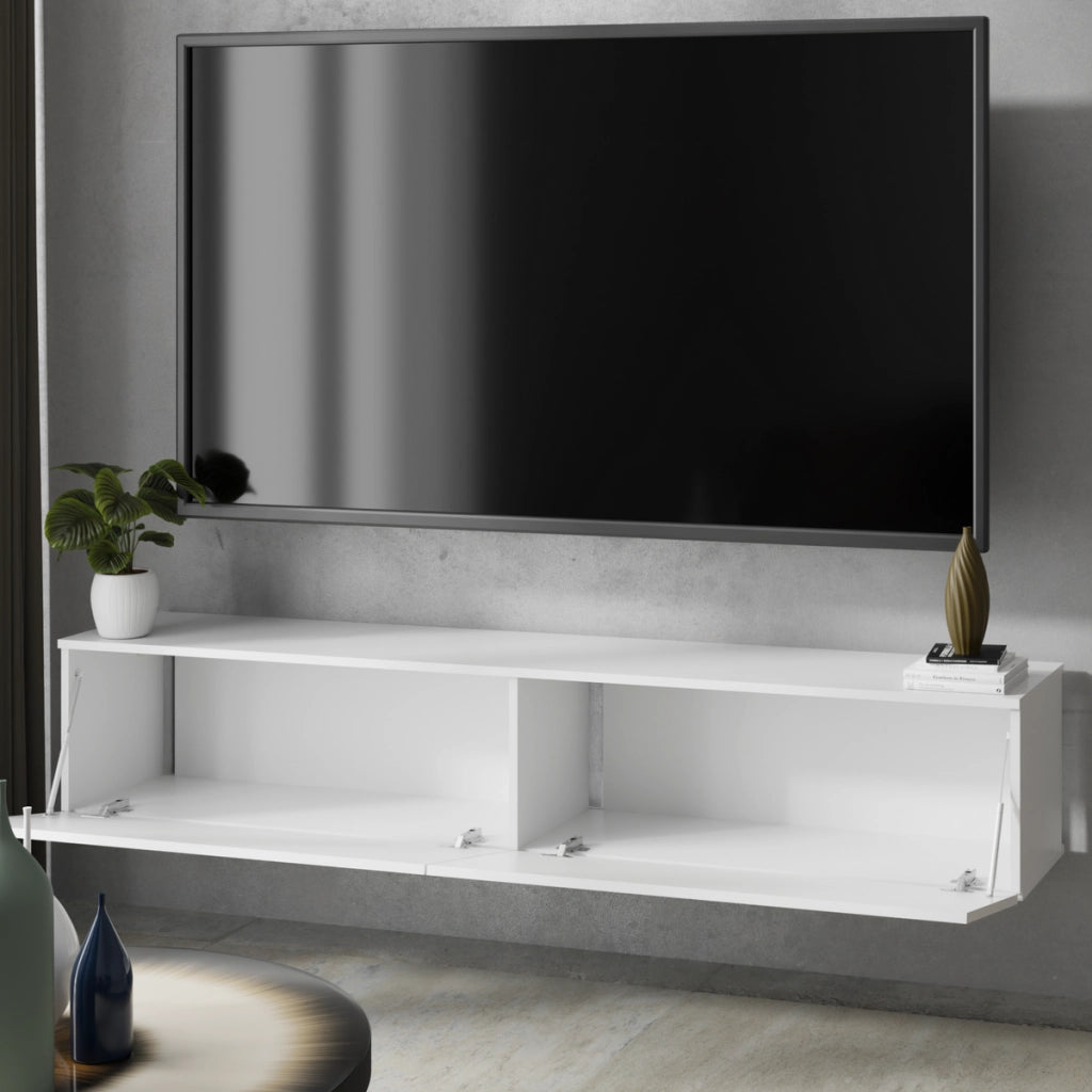 Mobile TV Sospeso Nicole 80 cm Bianco