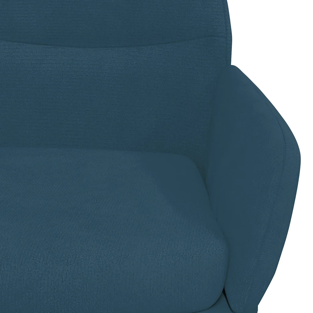 Poltrona Relax Blu in Velluto 341118